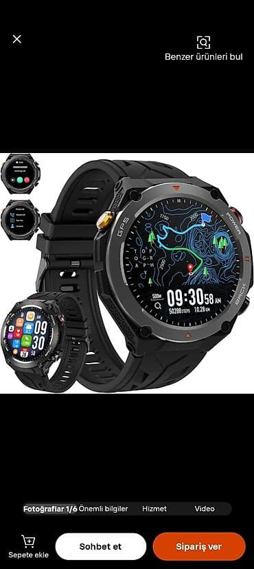 maqnitli saat: GPS-li idman ağıllı saatı - GPS/BDS/GLONASS/GALILEO dəqiq peyk — 7