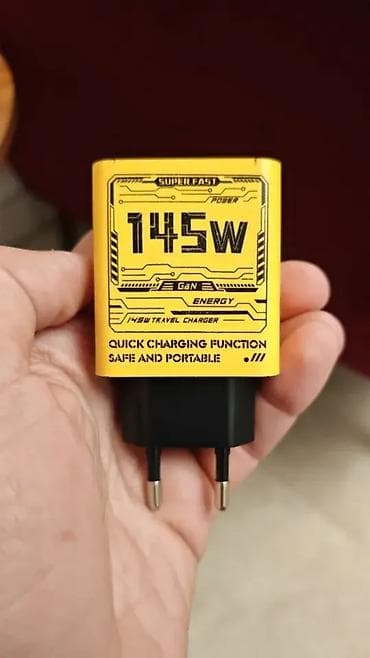 Техника и электроника: GaN texnologiyalı sürətli divar adapteri – 145W (Model: CH145-PD) — 1