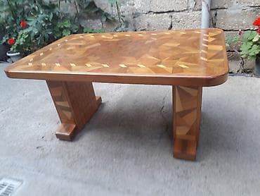 Dördbucaq masa, Açılmayan, Təkərsiz, Taxta, Zəmanətsiz