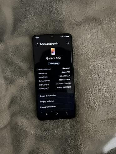 samsung telfonları: Samsung Galaxy A32, 64 GB, rəng - Qara, İki sim kartlı — 5