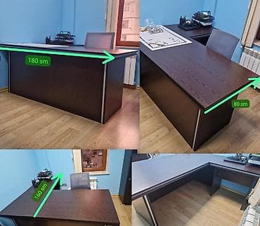 Ofis dolabları: Müdür masasi ofis ucun ela veziyyetde.cox gözel kefiyyetli mebeldir — 1