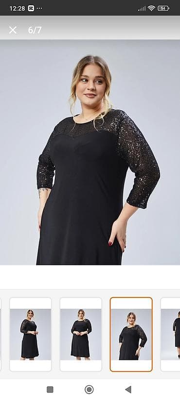 Qadın paltarı qara rəng 44 razmer təzədi geyinilmiyib - Model: dizə