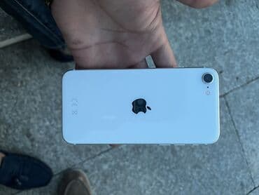iphone 15 dubai qiymeti: IPhone SE 2020, 128 ГБ, Белый, Отпечаток пальца, Беспроводная зарядка — 1