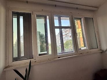 PVC plastik pəncərə bloku - Material: ağ rəngli PVC profil -