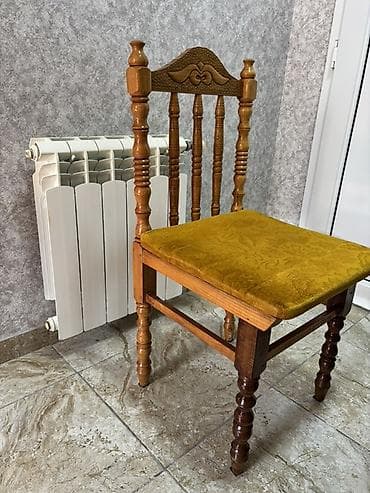 klassik: Mətbəx üçün, Qatlanmayan, rəng - Sarı Stul — 5