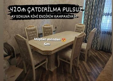 складные стулья: Dördbucaq masa, Qonaq otağı üçün, Zəmanətli — 7