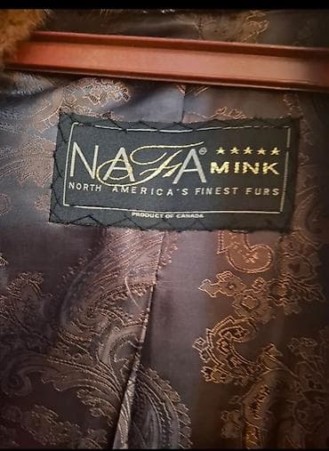 drap paltolar: NAFA Mink xəz palto - Brend/etiket: NAFA Mink (North America’s Finest — 2