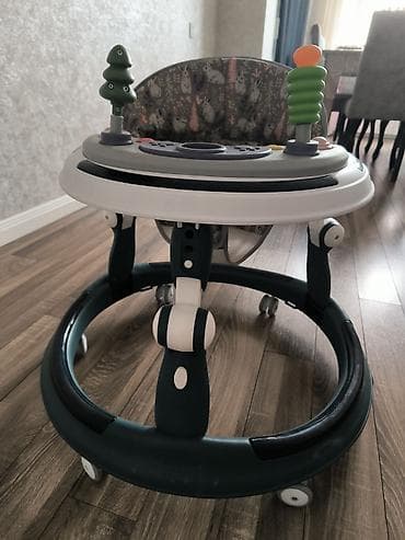 baby walker: Uşaq gəzdirıcisi / yürüteç - Dairəvi dayaq bazası və 6 kiçik təkər — 1