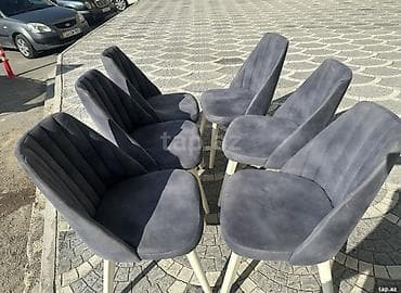 Mətbəx üçün, Qatlanmayan, rəng - Boz Stul