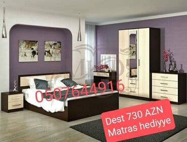 трюмо: İkinəfərlik çarpayı, Termo, Dolab, 2 tumba, Azərbaycan, Yeni — 2