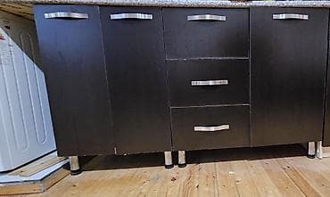 Mətbəx mebeli dəsti - Rəng: tünd qəhvəyi/espresso - Material lalafo.az -da Mətbəx mebeli dəsti - Rəng: tünd qəhvəyi/espresso - Material