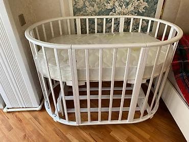 beryoza agaci: Oğlan və qız üçün, Yeni, Beşik, Matras ilə, Yellənmə mexanizm ilə — 4