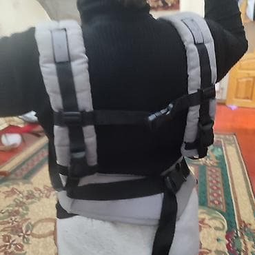 2 yas: Uşaq daşıma kəməri və oturacaqlı kanguru - Rəng: boz - Geniş bel — 5