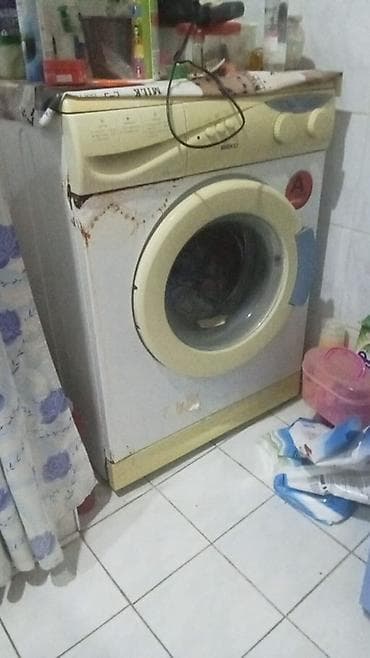 ev masin: Beko önyüklü paltaryuyan maşın - Ön yükləmə, dairəvi şüşə qapı - — 1