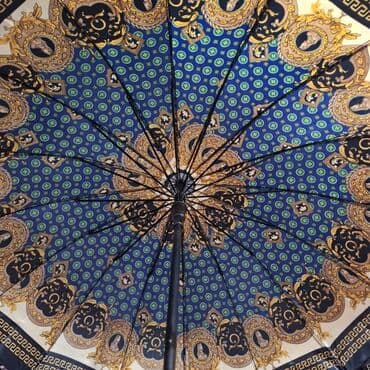 вешалка для брюк и рубашек напольная: Zərif naxışlı çətir - Klassik çubuqlu model: gücləndirilmiş metal — 1