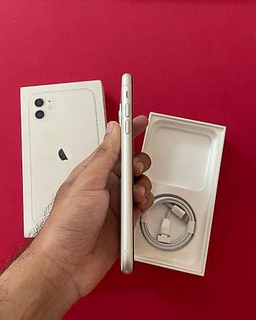 iphon 6 plus: IPhone 11, 128 GB, Ağ, Zəmanət, Kredit, Face ID — 4