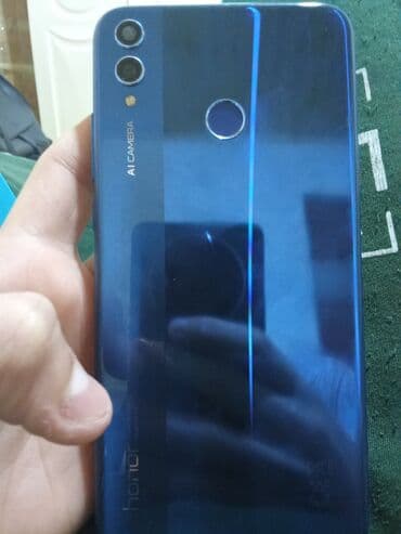 Daewoo: Honor 8X, цвет - Голубой, Отпечаток пальца — 3