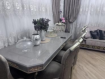 qonag otagi mebel: Zövqlü qonaq otağı mebeli dəsti - Künc divan: L formalı, parça üzlü — 3