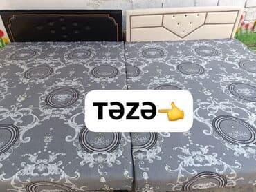 Tək nəfərlik yataqlar müxtəlif başlıq dizaynları və naxışlı döşəklərlə — 1