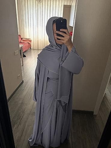 duz don modelleri: Rəng: boz-bənövşəyi ton Model: üçqatlı abaya dəsti Komplekt: abaya — 1