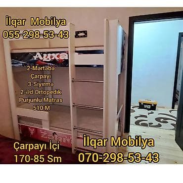 ucuz krafat: Oğlan üçün, Yeni, Çarpayı, Matrassız, Siyirməsiz, Laminat — 5