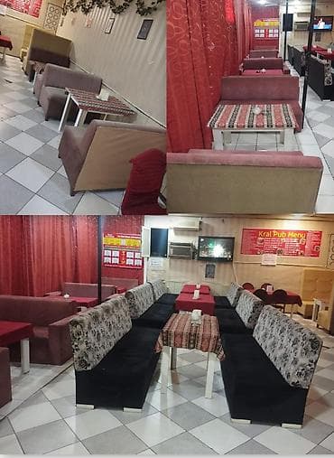 Restoran mebeli: Kafe restoran ucun 10 dest divan .1deste 2 divan+masa daxildir — 1