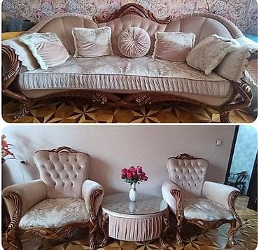İşlənmiş, Divan, 2 kreslo