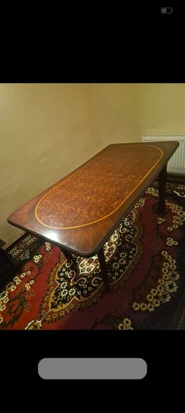 стол из массива: Гостиный стол, Б/у — 1