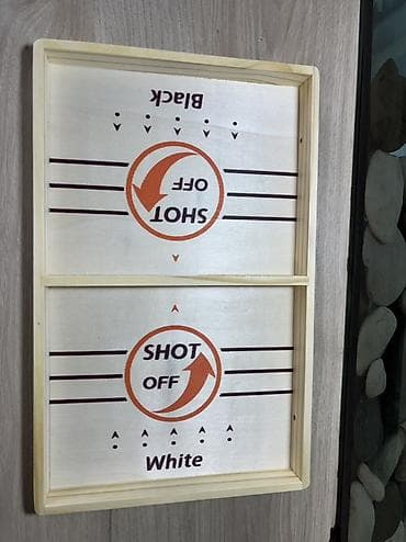 şahmat satılır: Taxta “Fast Sling Puck”/“Shot Off” masa futbol oyunu 30 azn-a alınıb — 5