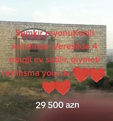 kreditle evler baki: 800 kv. m, 4 otaqlı — 1