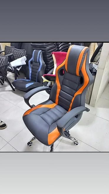 Ofis dolabları: Yeni, Təkərli, Qolları tənzimlənir, Dəri — 4