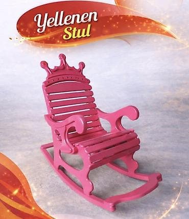 Uşaq yelləncək stulu - Modellər: tac formalı başlıq və ya şən ayı