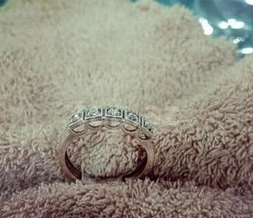 tek qas qizil uzukler: Toy, Üzük, Ağ qızıl, 585 Əyar, Brilyant — 1