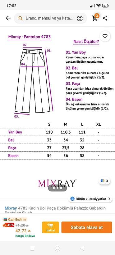 koja şalvarlar: Şalvar, S, rəng - Qara — 4