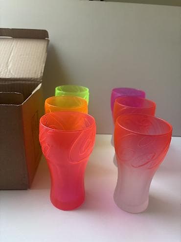 Stəkanlar, rəng - Narıncı, Şüşə, 6 ədədli dəst, 500 ml — 1