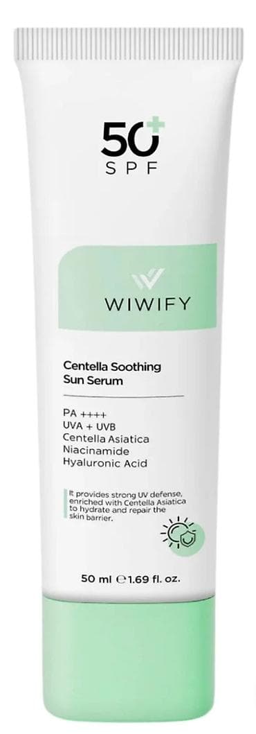 Wiwify Centella Sakitləşdirici Günəş Serumu SPF 50+ (50 ml) Yenidir — 1