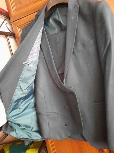 göy rəngli kişi cemperləri: Kostyumlar — 4