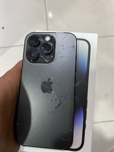 xiaomi ehtiyat hisseleri: IPhone 14 Pro, 128 GB, Qara, Qırıq — 2