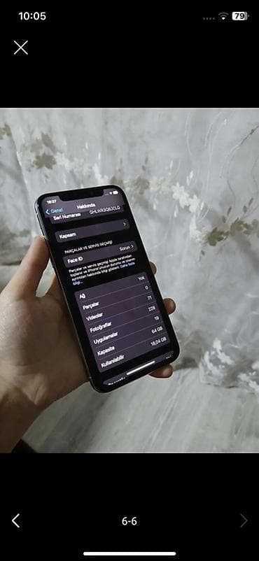 Mobil telefon və aksesuarlar: IPhone X, 64 GB, Gümüşü, Qırıq — 2