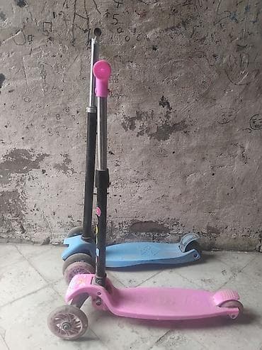 atv moped: Uşaq skuter dəsti - 2 ədəd 3 təkərli uşaq skuteri: biri çəhrayı, biri — 1