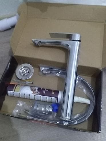 Дом и сад: Hamam üçün tam dəst: lavabo şkafı, LED güzgü və qarışdırıcı - Lavabo — 3