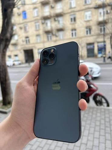 iphone 14 pro islenmis: IPhone 12 Pro, 128 GB, Pacific Blue, Face ID — 4