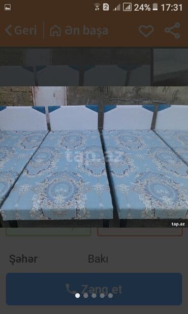 krafat: Yeni, Təknəfərlik çarpayı — 1