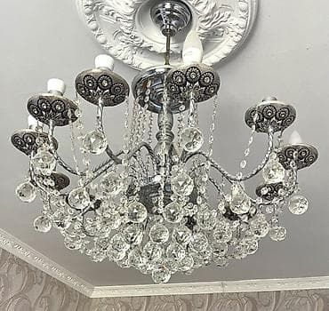 isiq lampalari: Çılçıraq, 10 və daha çox lampa, Xrustal — 2