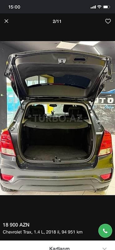 disk satisi: Chevrolet Tracker: 1.4 l | 2018 il 94951 km Krossover — 1