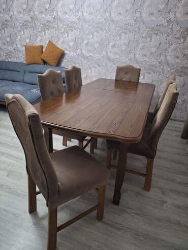 Qonaq otağı üçün, İşlənmiş, 6 stul — 1