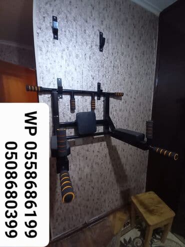 trenajor tutacaqları: 🔶️Turnik+brus+pres 3funksiyalı xarici istehsal🔶️ Bolt-qayka ilə — 3