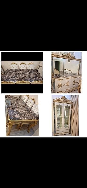 islenmis kuxna mebili: Masa və oturacaqlar — 1