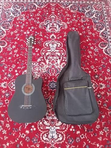 ses aparatura: Akustik gitara + çanta dəsti - Korpus: kəsik (cutaway) dizaynlı, mat — 1