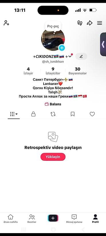 Marketinq, Reklam və PR: Hamıya Salam 28Level Tiktok hesabı satılır.Əlavə olarağ şəxsi 30level — 2
